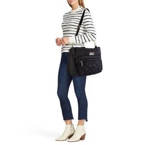 Marc Jacobs Quilted Nylon Baby Diaper Bag Black Gold Hardware $310 Retail READ